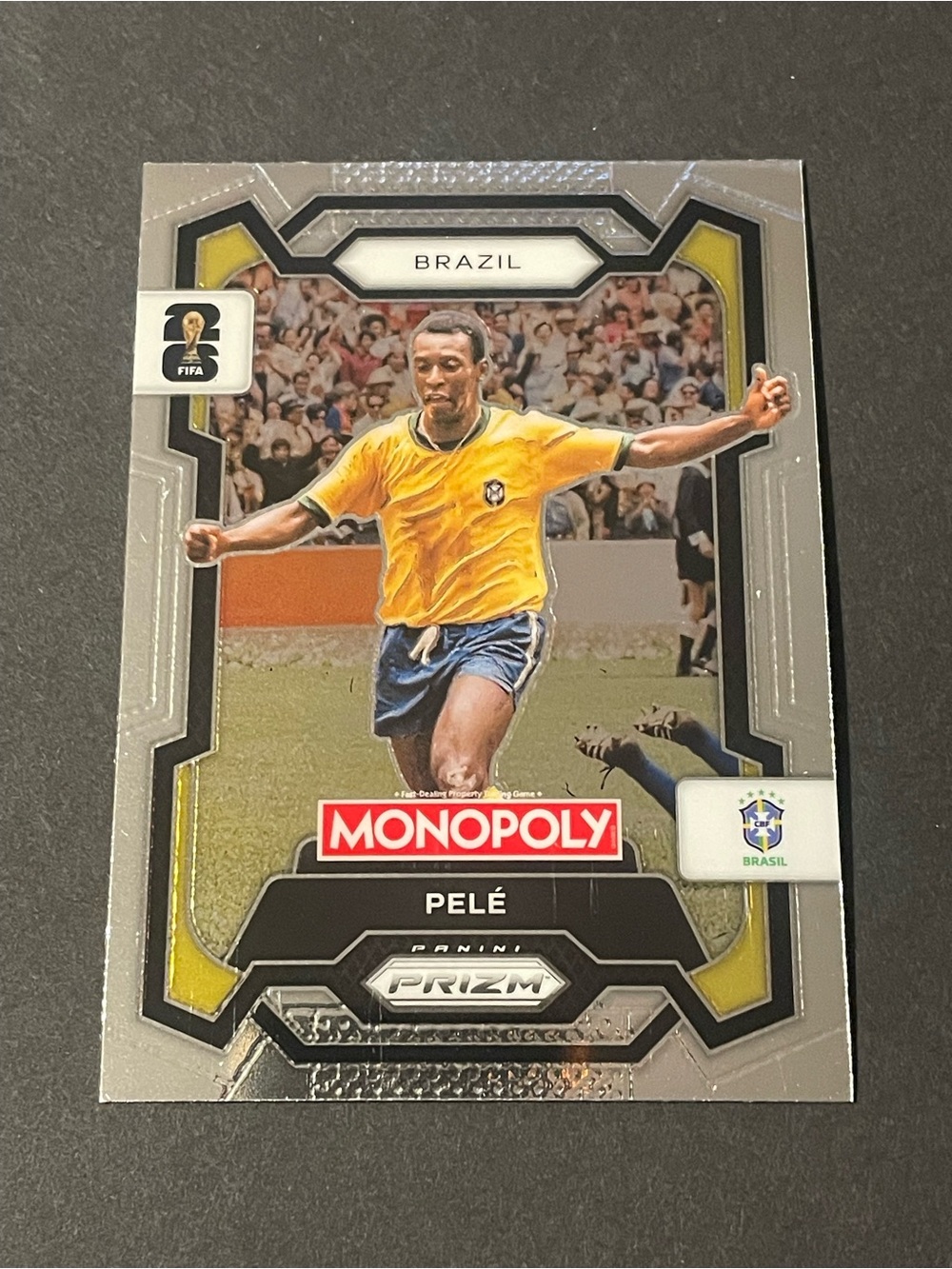 2026 Panini Prizm Monopoly FIFA World Cup #16 Pele Brazil Base Card - Picture 1 of 6